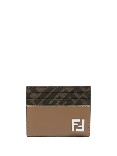 Fendi Portacarte In Brown