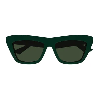 Bottega Veneta Eyewear Cat In Green