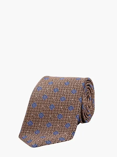 Kiton Ciro Paone Tie In Beige