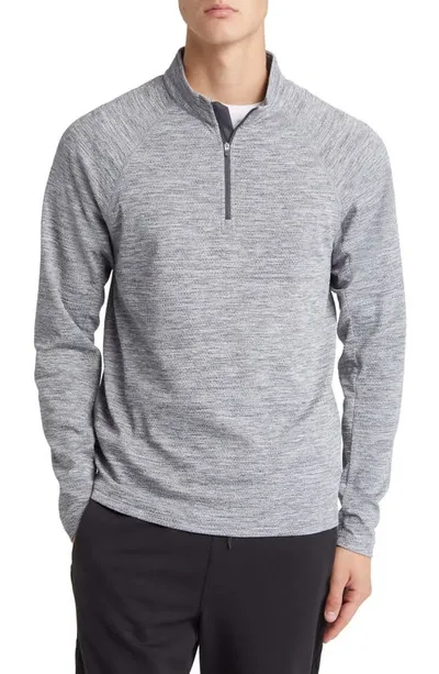 Reigning Champ Gray Half-zip Long Sleeve Shirt