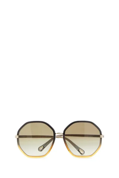 Chloé Eyewear Round In Gold