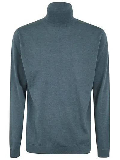 Nuur Long Sleeve Turtle Neck Sweater In Blue