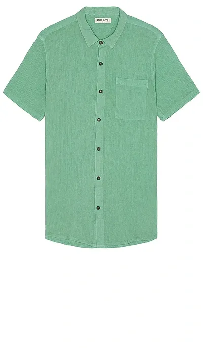 Rolla's Bon Crepe Shirt In Teal