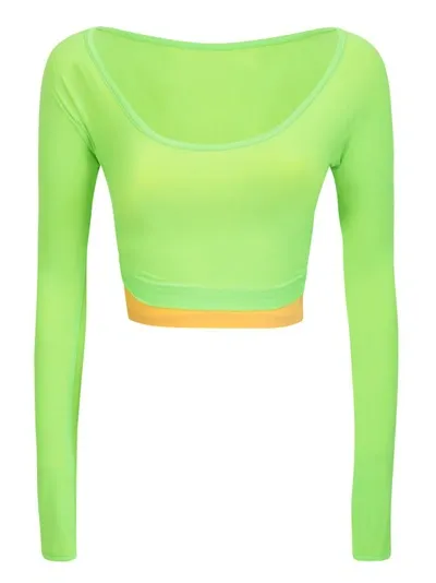 Sunnei Neon Green Layered Top