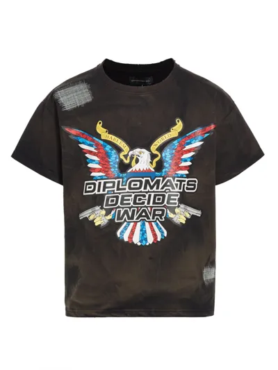 Who Decides War Diplomats Decide War Cotton T-shirt In Rust