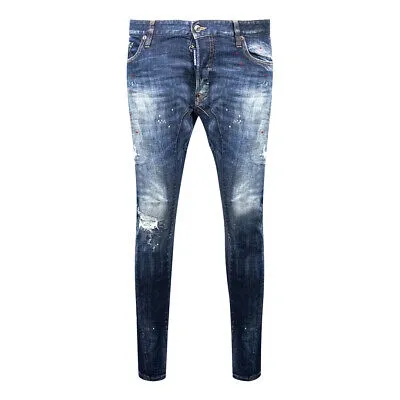 Pre-owned Dsquared2 Herren Roehrenjeans Tidy Biker Jean Dsquared D2 Jeans