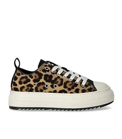 Pre-owned Dsquared2 Berlin Leopard Print Sneaker Damen