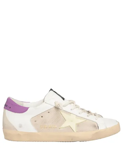 Pre-owned Golden Goose Sneaker Damen Super-star Gwf00104.f004770.82360 Beige - White Lig