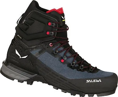 Pre-owned Salewa Ortles Edge Gtx Mid-cut Schuhe Damen Schwarz/blau - Schuhe