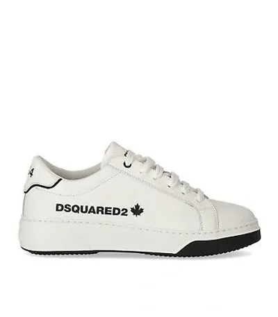 Pre-owned Dsquared2 Bumper Weisser Sneaker Mit Logo Herren