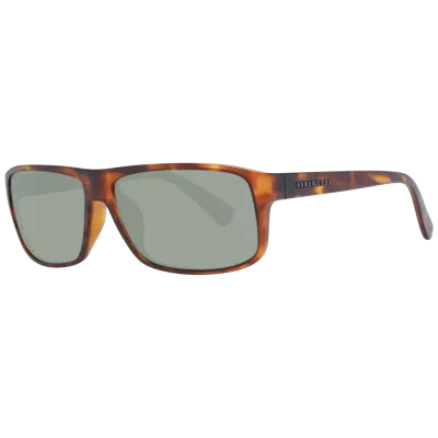 Pre-owned Serengeti Sonnenbrille 9053 Claudio 61 Unisex Braun