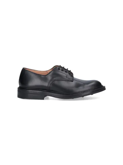 Tricker's Flat Shoes In Black