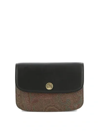 Etro Essential Crossbody Bag In Black