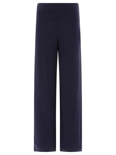 Norma Kamali Straight Leg Trousers In Nero