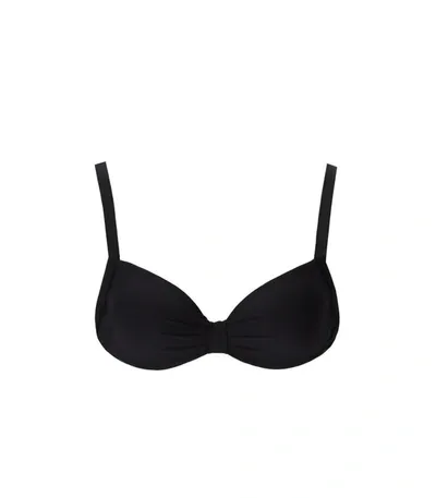 Max Mara Beachwear Ania Black Bikini Top