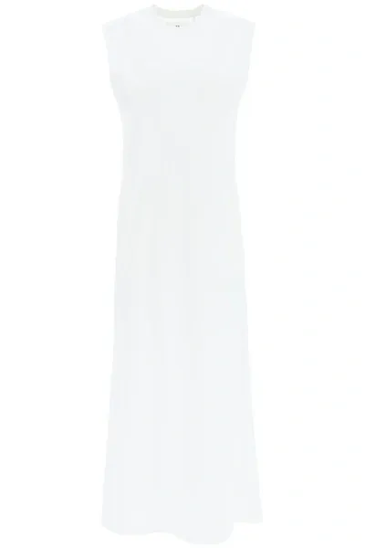 Y-3 3-stripes Sleeveless Maxi Dress In White