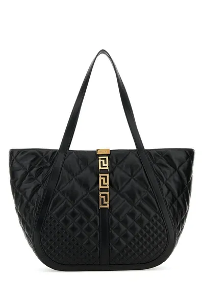 Versace Shoulder Bags In Black