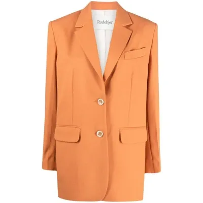 Rodebjer Vera Single-breasted Blazer In Orange