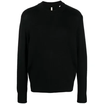 Sunflower Crew-neck Merino-wool Jumper In Black