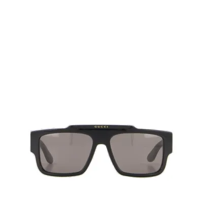 Gucci Eyewear Rectangular Frame Sunglasses In Black