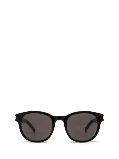 Saint Laurent Eyewear Round Frame Sunlgasses In Black