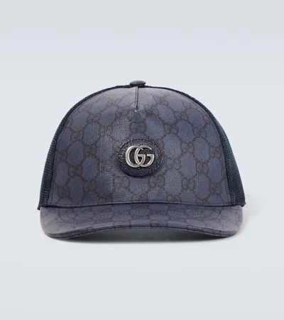 Gucci Gg Canvas Cap In Blue