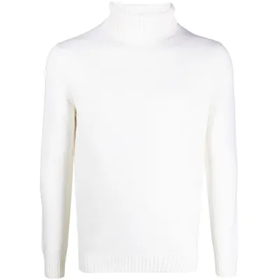 Eraldo Roll-neck Cashmere Jumper In Neutrals