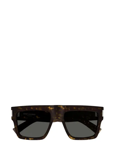 Saint Laurent Eyewear Square Frame Sunglasses In Brown