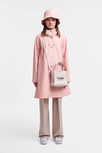 Stutterheim Mosebacke Raincoat In Pale Pink