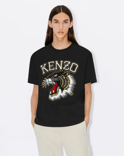 Kenzo Logo-print Cotton-jersey T-shirt In Black