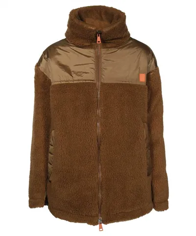 Weekend Max Mara Fleece Jacket In Camel