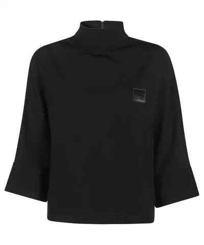 Opening Ceremony Stand-up Collar Sweatshirt In Black