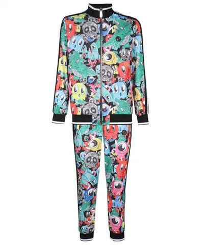 Philipp Plein Two-piece Cotton Suit In Multicolor