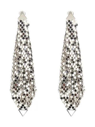 Rabanne Paco  Charm Earrings In Silver