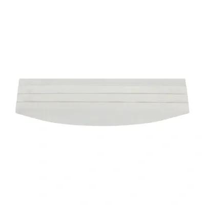 Dolce & Gabbana Silk Satin Cummerbund In White