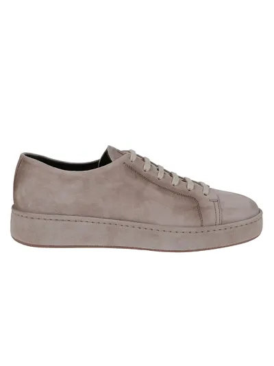 Santoni Derby Men Shoes In Beige