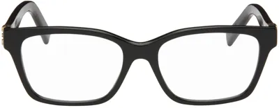 Givenchy Black Square Glasses In 1 Shiny Black