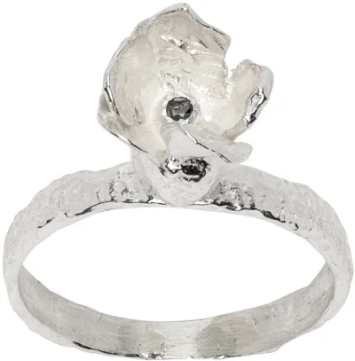 Elhanati Silver Conie Vallese Edition Jardín Tulip Ring In 925 Silver