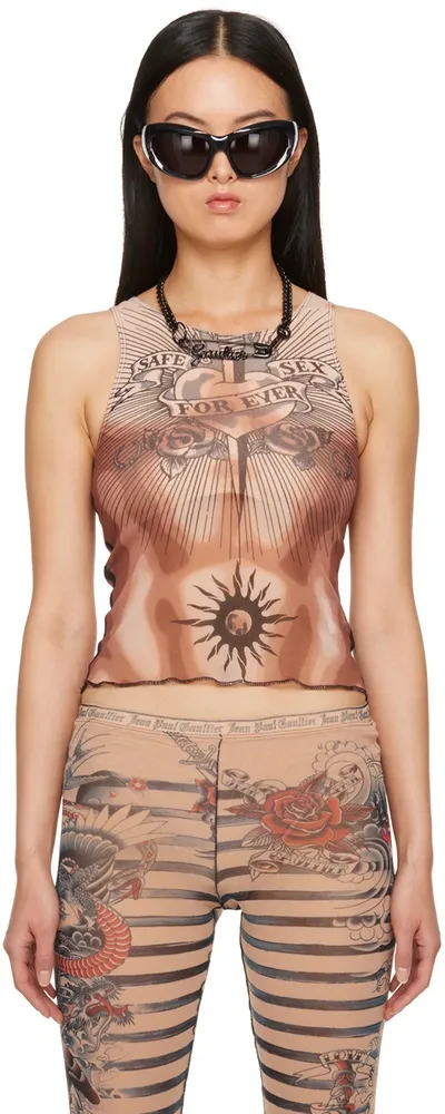 Jean Paul Gaultier Db014t538636000 Nude Brown Black In Neutrals