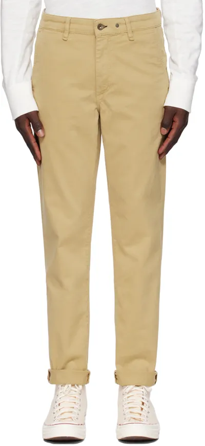 Rag & Bone Khaki Fit 2 Trousers In Cornstalk