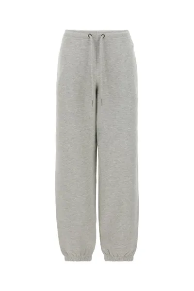 Moncler Logo Patch Drawstring Sweatpants In Gray