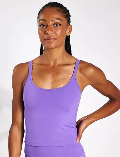 Girlfriend Collective Gemma Scoop Tank In Purple