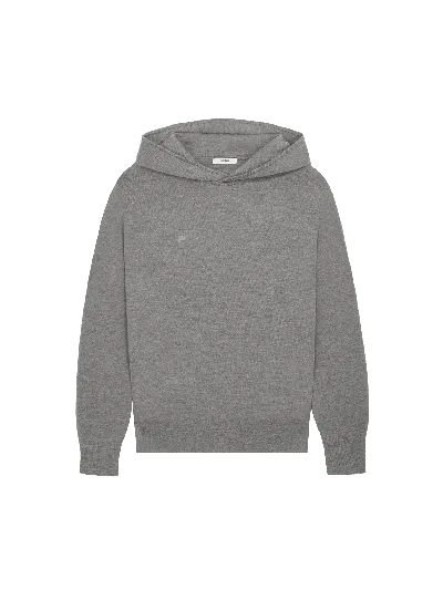 Pangaia Regenerative Merino Wool Hoodie In Grey Marl