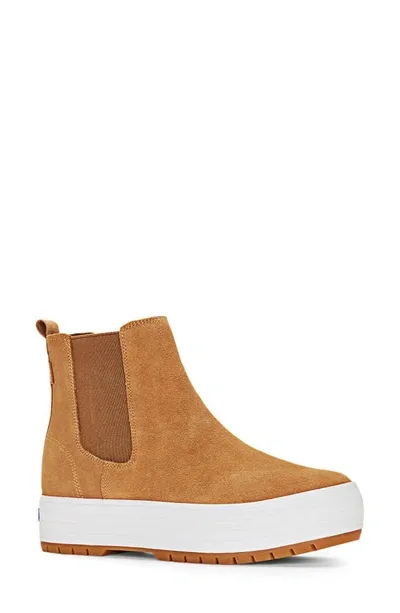 Keds The Platform Chelsea Boot In Brown