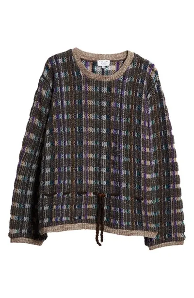 Collina Strada X Vitelli Plaid Crewneck Sweater In Multicolour