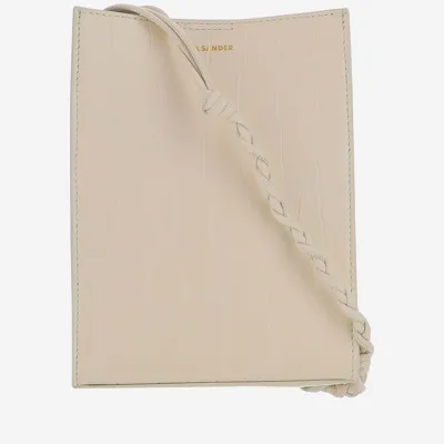 Jil Sander Small Tangle Bag In Chalk