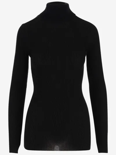 Wild Cashmere Silk And Cashmere Blend Pullover In Black