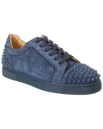 Christian Louboutin Seavaste 2 Orlato Suede Sneaker In Blue