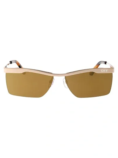 Off-white Sunglasses In 7676 Gold