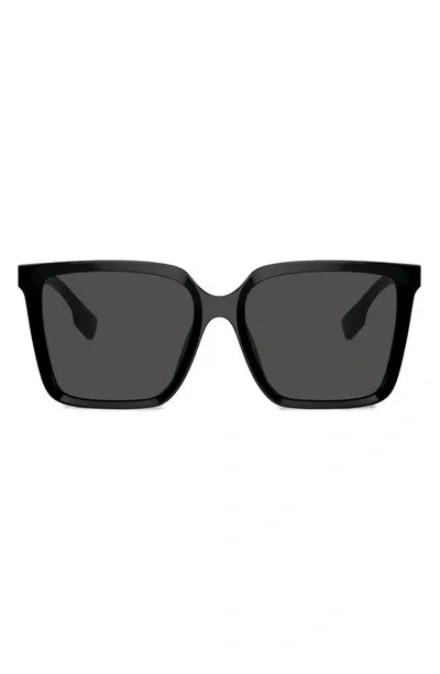 Burberry 57mm Square Sunglasses In Black